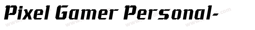 Pixel Gamer Personal字体转换